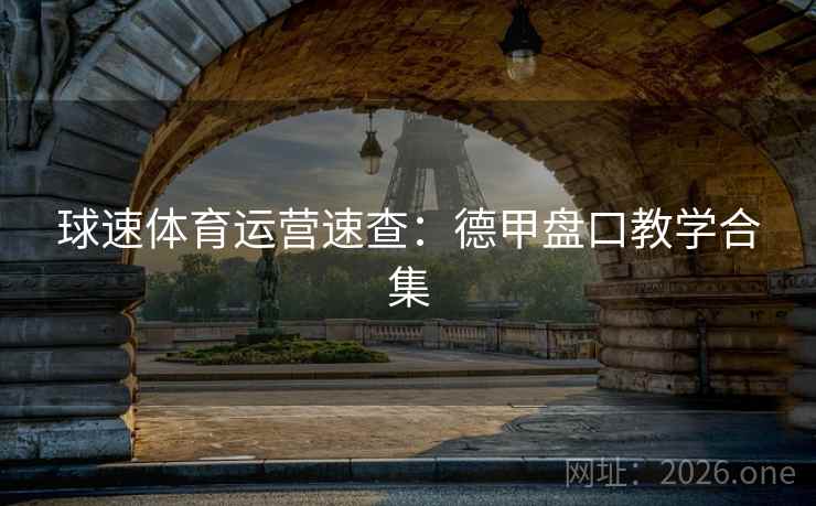 球速体育运营速查:德甲盘口教学合集