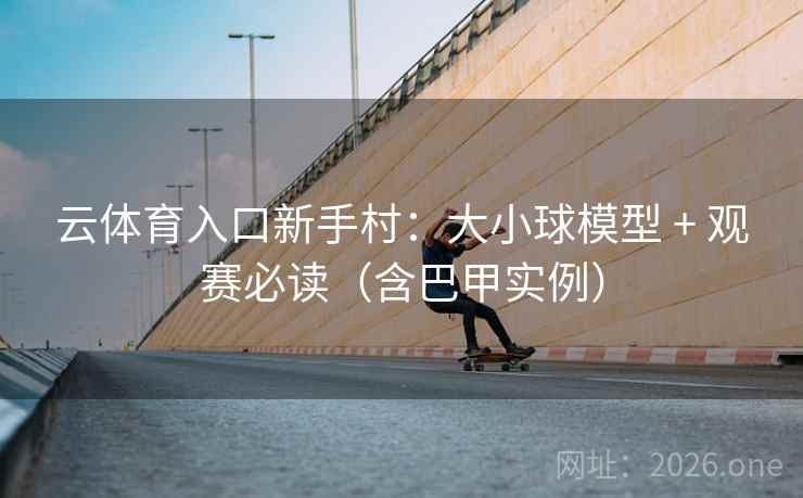 云体育入口新手村：大小球模型 + 观赛必读（含巴甲实例）