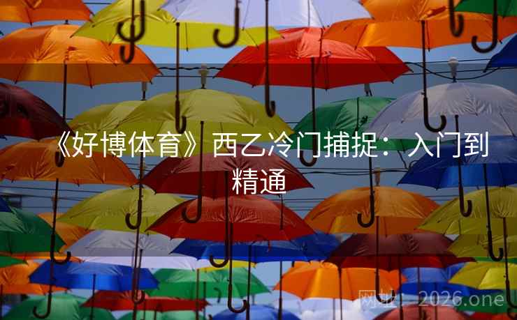 《好博体育》西乙冷门捕捉：入门到精通